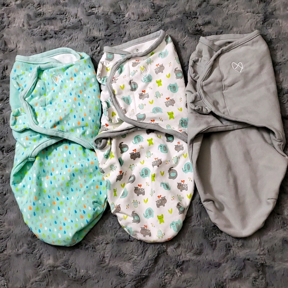 Baby swaddled